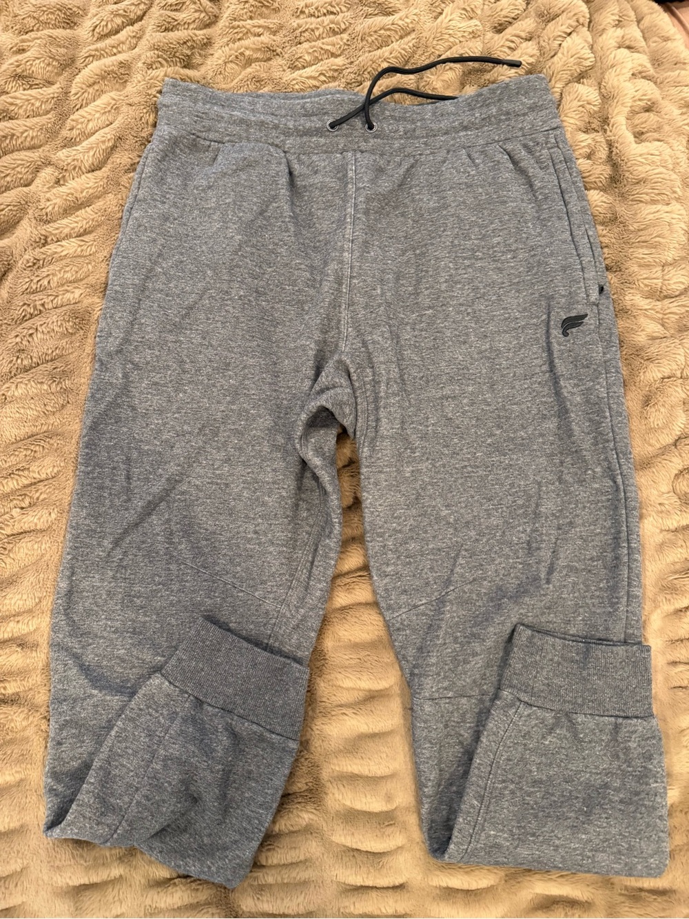 Fabletics Gray Men’s Knit Joggers with Drawstring